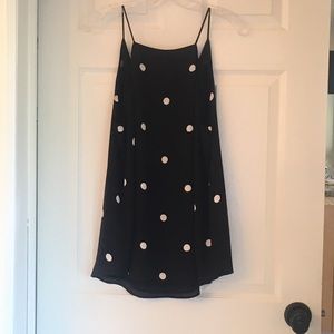 LOFT black polka dot Halter tank top